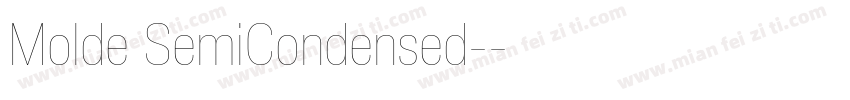 Molde SemiCondensed-字体转换
